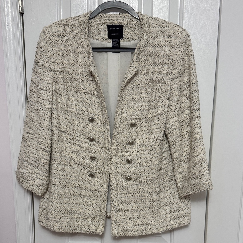 Doncaster Ivory and Black Knit Top